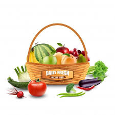 Legumes Et Fruits En Panier D Osier Isole Sur Blanc Fruits Panier De Fruits Nourriture