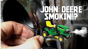 The john deere la125 lawn mower is from the 100 series of garden tractors that was produced by jd for 2 years from 2008 until production ceased in 2010. John Deere La125 Smoking Head Gasket Replacement Youtube