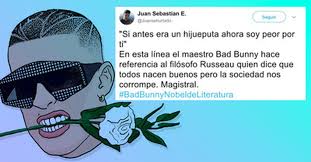 La ceremonia para entregar los premios nobel se realizará el próximo 10 de diciembre y ya salió la lista de los ganadores hasta el momento sin embargo, en el campo de la literatura hay ciertas disconformidades. Vef Visto En Las Redes Proponen A Bad Bunny Para Nobel De Literatura Al Analizar Sus Canciones