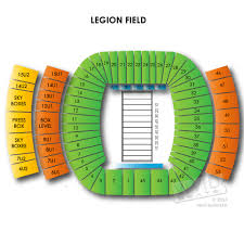 game day stadium information legion field stadium seating chart