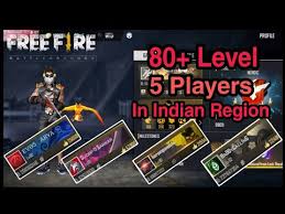 ¡ 7 trucos secretos para ser el mejor jugador de free fire ! 80 Level 5 Player In Indian Region Free Fire Highest Level Player Indian Region Youtube