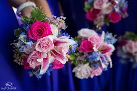 Hydrangeas are available in green, pink, white, burgundy, and blue hues and are a great option for full bouquets or filler flowers. Pink And Blue Roses Pink And Blue Wedding Theme Blue Wedding Flowers Pink Wedding Flowers Flower Bouquet Wedding
