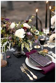 See more ideas about gothic wedding, gothic wedding decorations, wedding. Moody Jewel Toned Halloween Wedding Inspiration Shoot Love Inc Mag Halloween Wedding Wedding Table Settings Moody Jewel Tones