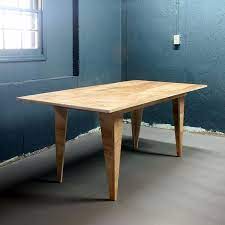 Making a concrete coffee table top young house love wood furniture manufactured from plywood, hardwoods or low grade woods employs the use of wood. Diy Modern Birch Table From One Sheet Of Plywood Modern Table Plywood Table Furniture Design