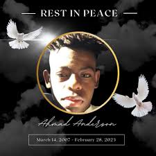 We extend our prayers and deepest sympathies to the family and friends, as  well as classmates of Ahmad Anderson 🙏✝️