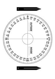 360 degree protractor teaching resources teachers pay teachers