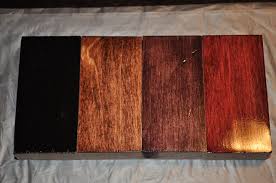 Graded Wall Display My Attempt Red Mahogany Stain Maple Stain Exterior Wood Stain