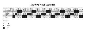 Jadwal satpam 4 orang dgn 3 shift kaskus. Jadwal Piket Security