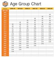 age group chart pleasanton rage