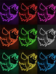 2020 El Wire Mask Led Purge Mask Glowing Led Light Up Funny Items Hand Painted For Festival Halloween Costume Cosplay Party Supplies From Amazinghotselling 7 06 Dhgate Com