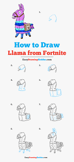 Follow along step by step to draw your favorite game cartoon comic book and just crazy and w. How To Draw Llama From Fortnite Draw A Llama From Fortnite Hd Png Download Transparent Png Image Pngitem