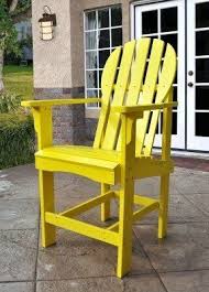 Captiva Counter Height Adirondack Chair An Adirondack Chair With Counter Height Will Be Perf Outdoor Bar Stools Wood Adirondack Chairs Modern Outdoor Furniture