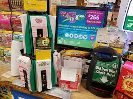 At Tomar Discount Liquor Along Nj Route 47 Delsea Drive In Sewell New Jersey Losing Nj Lottery Tickets Are Labeled Almost Lottery Lottery Tickets Jackpot