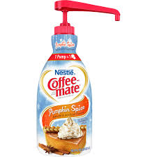 Nestle Coffee Mate Coffee Creamer Pumpkin Spice 1 5l Liquid Pump Bottle Officesupply Com