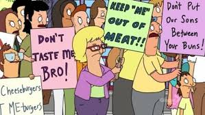 Image result for bob's burgers human flesh