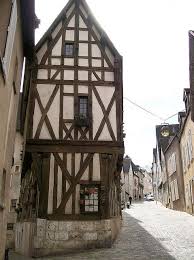 Old Half Timbered Buildings Chartres France Indre Et Loire Nogent Le Rotrou Et Loir Et Cher