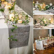 Table Runner Burlap Natural Jute Imitated Linen Rustic Table Decoration Accessories Perfect For In 2020 Wedding Table Linens Vintage Wedding Table Rustic Wedding Decor
