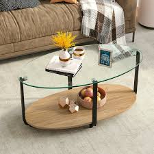 Modern Oval Side Sofa Table