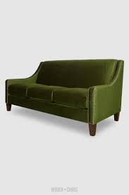 Find new tight back sofas for your home at joss & main. 76 Gracie Tight Back Slope Arm Sofa In Lafayette Green Grass Stain Proof Velvet Roger Chris