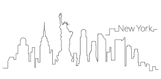 New York Skyline Outline New York Painting New York Tattoo New York Skyline Silhouette