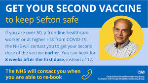 Vaccination information is stored in the registry of the russian ministry of health. People In Sefton Encouraged To Have Their Second Covid 19 Vaccine My Sefton News Channel