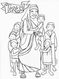 Mother Teresa Coloring Page Mother Teresa Saint Coloring Coloring Pages