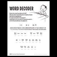 How to choose a dentist questions about going to the dentist ask an ada dentist dental emergencies paying for dental care problems with your dentist + resources. Dental Health Puzzles And Games American Dental Association