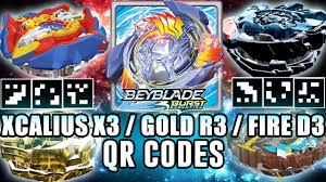 This article is about the hasbro release. Qr Codes Xcalius X3 Doomscizor D3 E Mais Beyblade Burst App Youtube