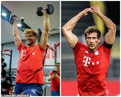 Bayerische infektionsschutzmaßnahmenverordnung wird zum 16. Bayern Munich Show Off Leon Goretzka S Incredible Transformation During Football S Shutdown Daily Mail Online