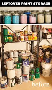 An Organized Life Store All Leftover Paint In Mason Jars Leftover Paint Storage Paint Storage Leftover Paint