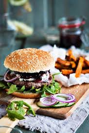 Homemade Wildschweinburger Susskartoffel Pommes Lecker Burger Rezepte