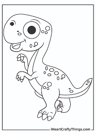 Dinosaur coloring pages for kids: Cute Dinosaurs Coloring Pages Updated 2021