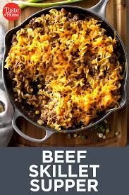 Beef Skillet Supper Recipe Beef Skillet Recipe Beef Dinner Skillet Meals