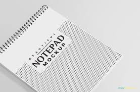 Free Ringed Notepad Mockup Zippypixels Note Pad Stationery Mockup Mockup