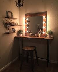 Makeup Vanity Ideas Offer The Perfect Combination Of Dedicated Space Storage And Style To Make Applying Makeup A Joy Ins Rustic Vanity Home Decor Diy Vanity