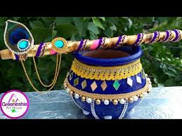 Create free janmashtami flyers, posters, social media graphics and videos in minutes. Matki Decoration For Janmashtmi Bansuri Decoration Pot Decoration Idea For Janmashtami Youtube
