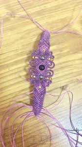 双蝶手链第19步 macrame design crochet earrings wrap bracelet