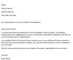 If you're wondering what the correct spelling of congratulations in english is, well don't be surprised, it's spelled the way that you already know it. Congratulations Letter To A Friend On Their Success In A Competition