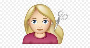 Cutting hair hairdresser woman getting haircut haircut. Haircut Emoji Transparent Woman Hair Cut Emoji Hijab Emoji Free Transparent Emoji Emojipng Com