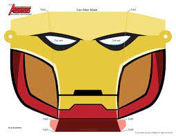 qui n a jamais reve d etre un super heros voila est desormais possible ou presque moindre frais cette s masque en papier iron men coloriage solgaleo