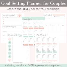 Goal Setting Planner For Couples Pdf Marriage Goals Marriage Tips Goal Setting