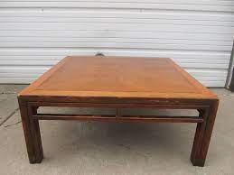 56 x 46 at widest x 16 tall less. Vintage Mid Century Henredon Coffee Table Large Little Canada Estate Auction Antiques Furniture Collectibles More K Bid