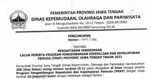 Atau persiapan buat daftar cpns 2021? Lowongan Kerja Dinas Kepemudaan Olahraga Dan Pariwisata Provinsi Tahun 2021