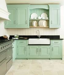 turquoise kitchen cabinets, green