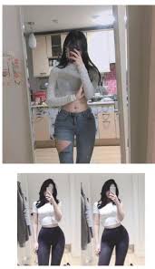 흙수저녀 몸매 인증 셀카