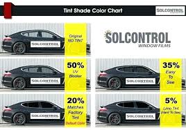Window Tint Colors Cars Being Tinted Auto Shade Chart Shades