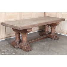 Antique Rustic Romanesque Table Inessa Stewart S Antiques Antique Dining Room Furniture Furniture Dining Table French Dining Chairs