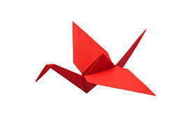 Origami Kranich falten Anleitung » 10 Minuten Dauer » Origami Tiere falten