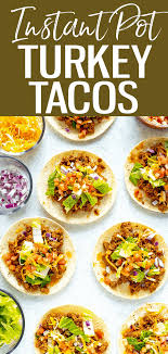 Add in trivet and place frozen or fresh ground meat directly on trivet. Instant Pot Ground Turkey Tacos Eating Instantly