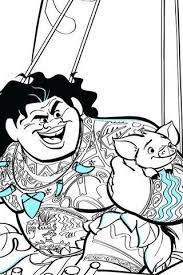 coloriage vaiana maui pua et hei moana coloring pages disney sketches coeur de livre